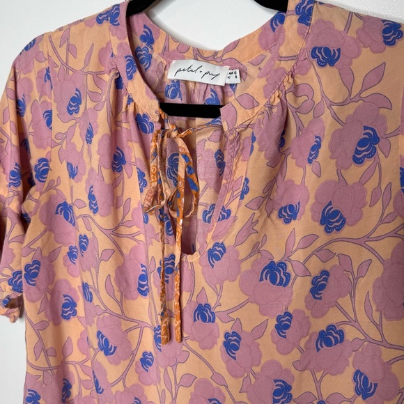 Petal and Pup Carlton Floral Boho Dress Orange Pink blue US 8 - Picture 3 of 9
